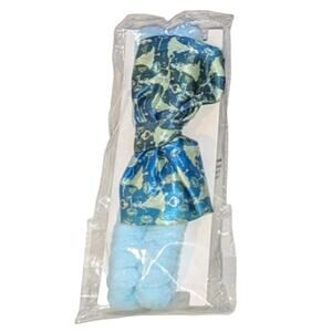 Disney Princess Create Your World Blue Headband Makeup Band Blue & Green Bow